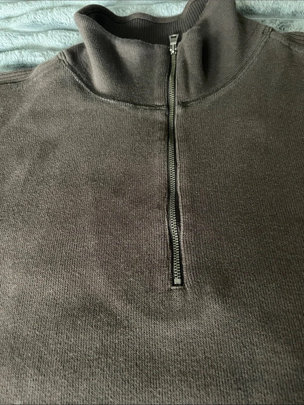 Banana Republic Men's Brown Half-Zip Sweater